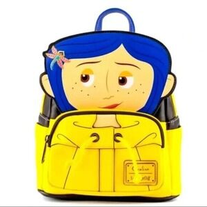 Loungefly Coraline Raincoat Cosplay Mini Backpack‎